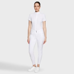 Samshield | Pantalon Clara Metal Dots Full Grip – Blanc